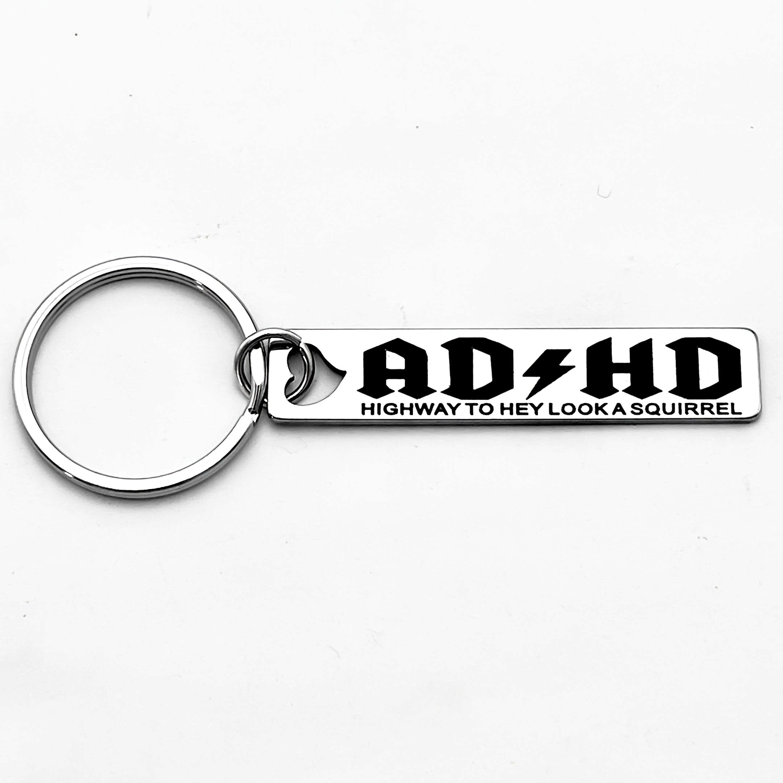 TEMU Stainless Steel Keychain, For , A Novelty Creative Fashionable And Minimalist Gift