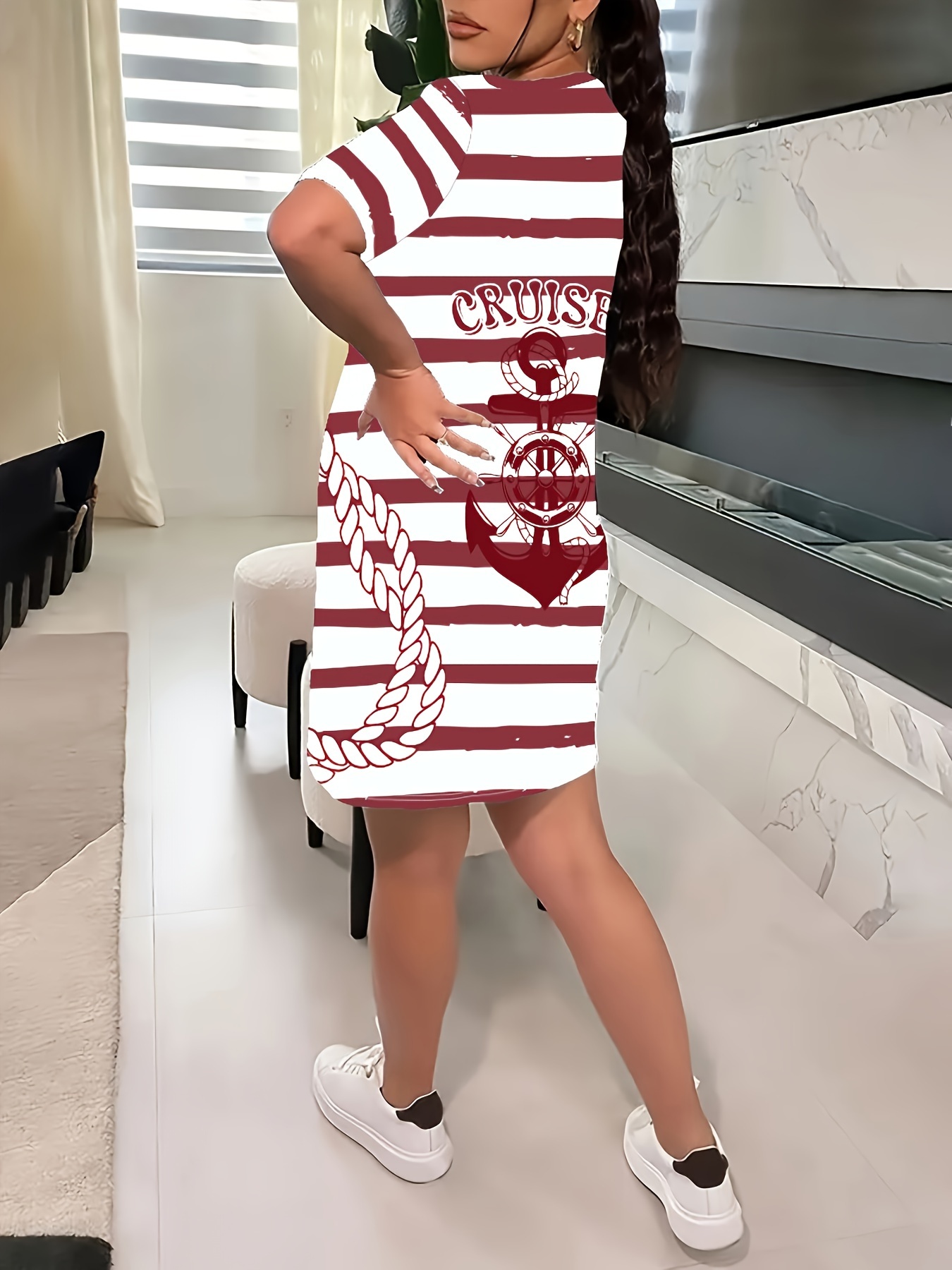 plus size plus size european summer casual fashion womens - Temu