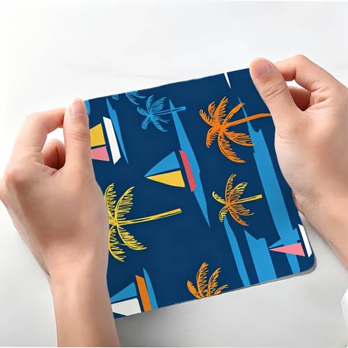6 pack background orange leaf and geometric sailboat pattern cleaning cloths for sheet screen smartphone tablet mirror colored goggles dry absorbent fashionable portable