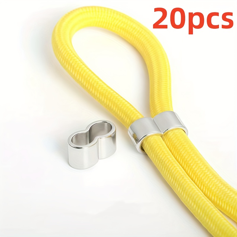 E-shop 20 Stück Zinklegierung Leiterriegel Schnallen, 8-Form Gleitverschlüsse für Kordelzüge, Jacken, Rucksäcke, Hosen, Bastelarbeiten und
