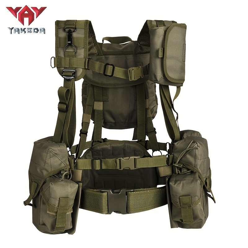 

Yakeda Outdoor Vest With Molle System - Chest Rig Adjustable Sports Training Vest, Multi-functional , Polyamide Build For Outdoor Hunting