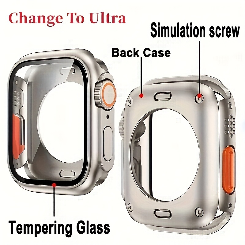 Ultra 360? Full Screen Protector Cover for iWatch Case 44mm 45mm 40mm 41mm Hard PC Front Rear Bumper Glass for iWatch 9 8 SE 7 6 5 4, Scratch-Resistant, Durable Protection, Smartwatch Case, Sleek Design, Highquality Material, Smartwatch Accessory, Tech Enthusiasts, Smartwatch Protection, Modern Accessory, Scratchresistant Glass, Gadget Lovers
