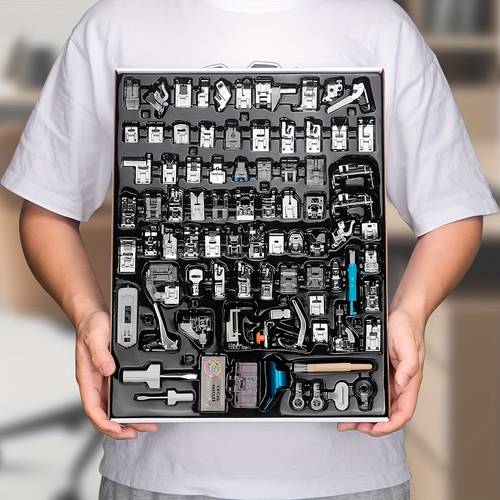 item picture 82pcs professional sewing machine set including zipper feet blind quilting and more multifunctional home sewing machine hardware accessories suitable for brother singer for etc