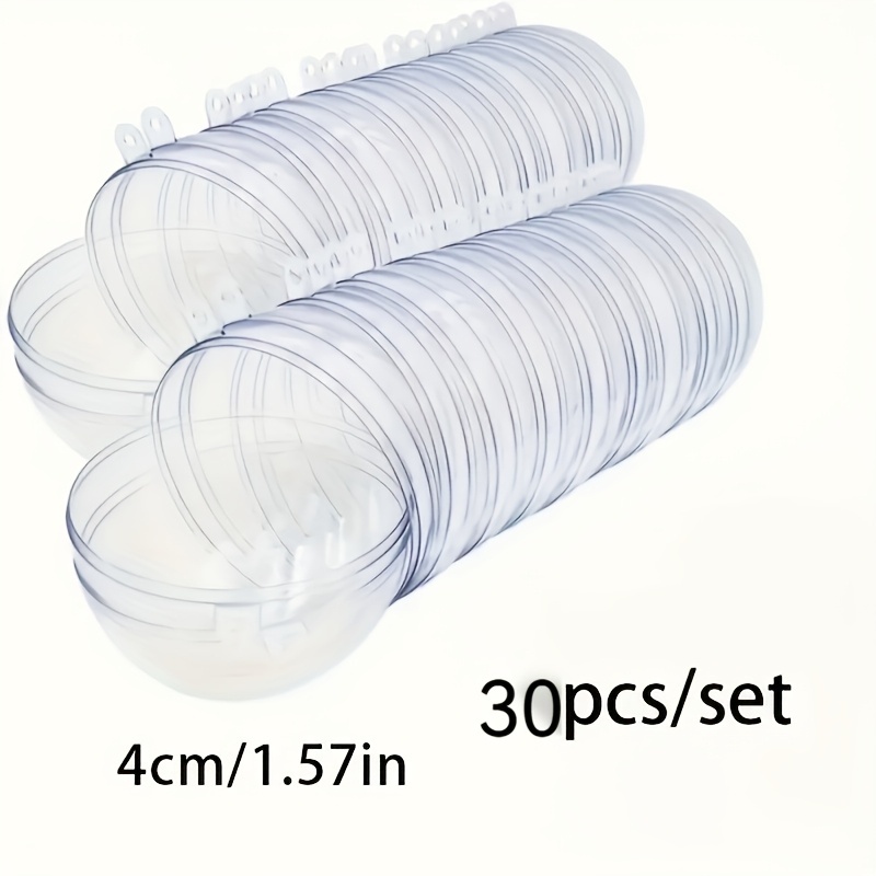 TEMU 30 palline decorative trasparenti in plastica adatte per matrimoni, feste, Capodanno - per centrotavola, riempitivi per tavoli, decorazioni da