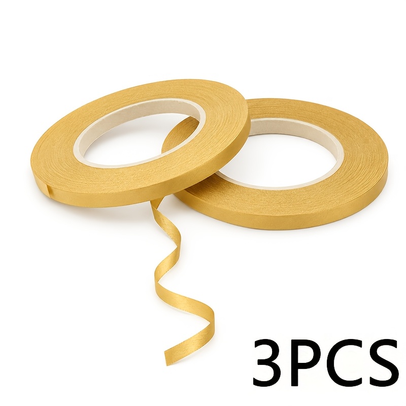 3 Rolls For Balloons, 5mm Golden Curling Ribbon 10m/roll String For Gift Wrapping Birthday Party Festival Wedding Christmas Decorations