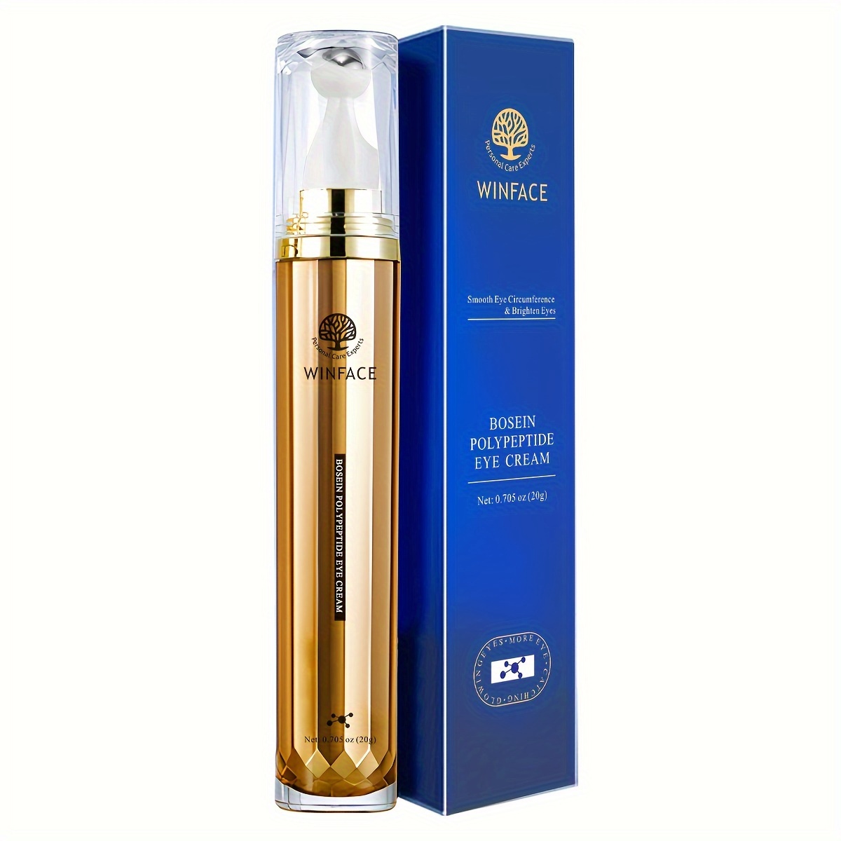 Image of Winface Bostin Eye Cream - Anti-puffiness & Dark Circles With Jojoba Oil, Hyaluronic Acid & Retinol, Compact Eye Skin Types | Complex | Gentle Formula, Eye Cream For Face