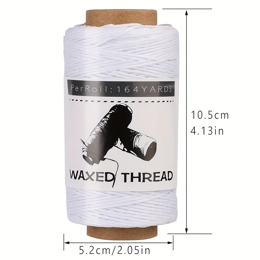 

Waxed Thread For Leather Craft - 164 Yards 150m Leather Sewing Waxed Thread For Hand Stitching, Bookbinding, Diy Leathercraft Projects - Multicolor Options Available