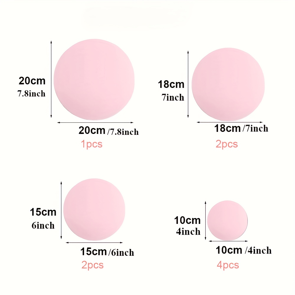 9pcs Rose Golden Round Mirror Wall Stickers - Removable Horizontal Acrylic Mirror Tiles With Coating For Diy Bathroom, Bedroom, Living Room - Shower Mirror Installation (no)
