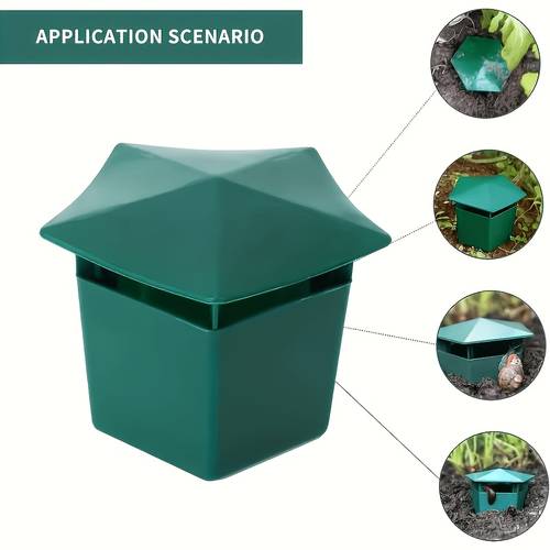4pcs garden physical pest control tool and slug traps durable reusable vegetable garden protection device suitable for vegetable patches and flower beds