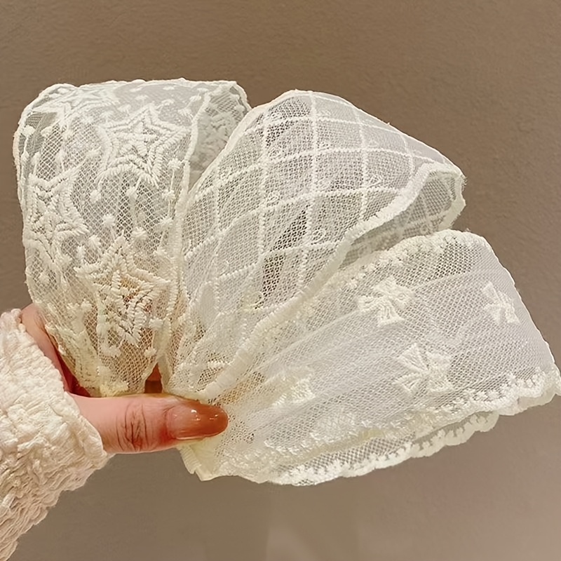 1pc fashion lace wide headband for women party hair accessorie