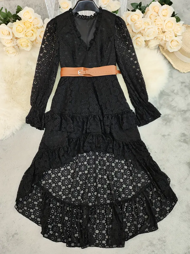 womens elegant western full length maxi dress v neck bell - Temu Germany womens elegant western full length maxi dress v neck bell - Temu Germany