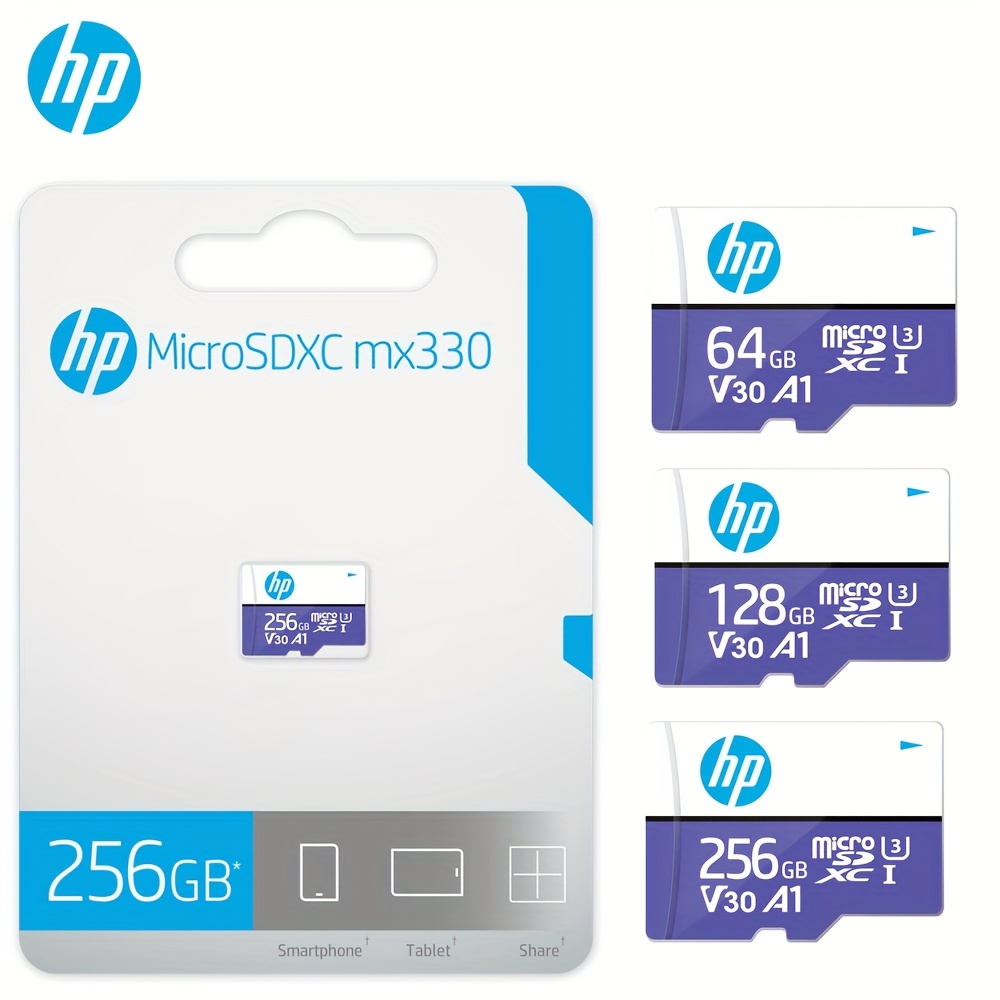 Original HP U3 Micro SD Card 64GB 128GB 256GB Memory Card Class 10 Flash Card TF Memory Memory Card for CAMS Drones Samrtphone PC, Smartphone Storage, Drone Storage, Portable Storage, Highspeed Card, Fast Transfer Speed, Durable Flash, Storage Expansion, Content Creators, Tech Enthusiasts