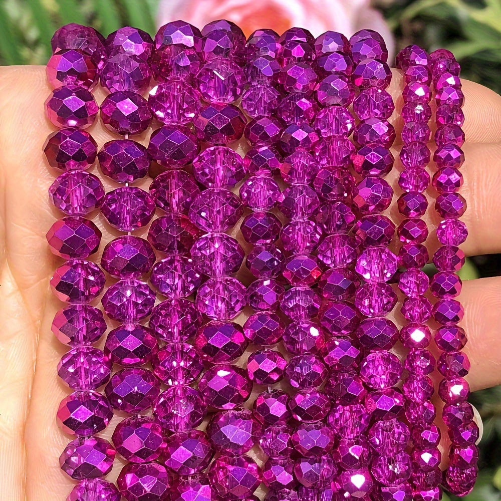 

Perles de verre facettées violettes 3/4/6/, perles colorées AB la de de , bracelets artisanaux, , boucles d'oreilles, , vêtements, décorations de chaussures, fournitures d'art et d'artisanat