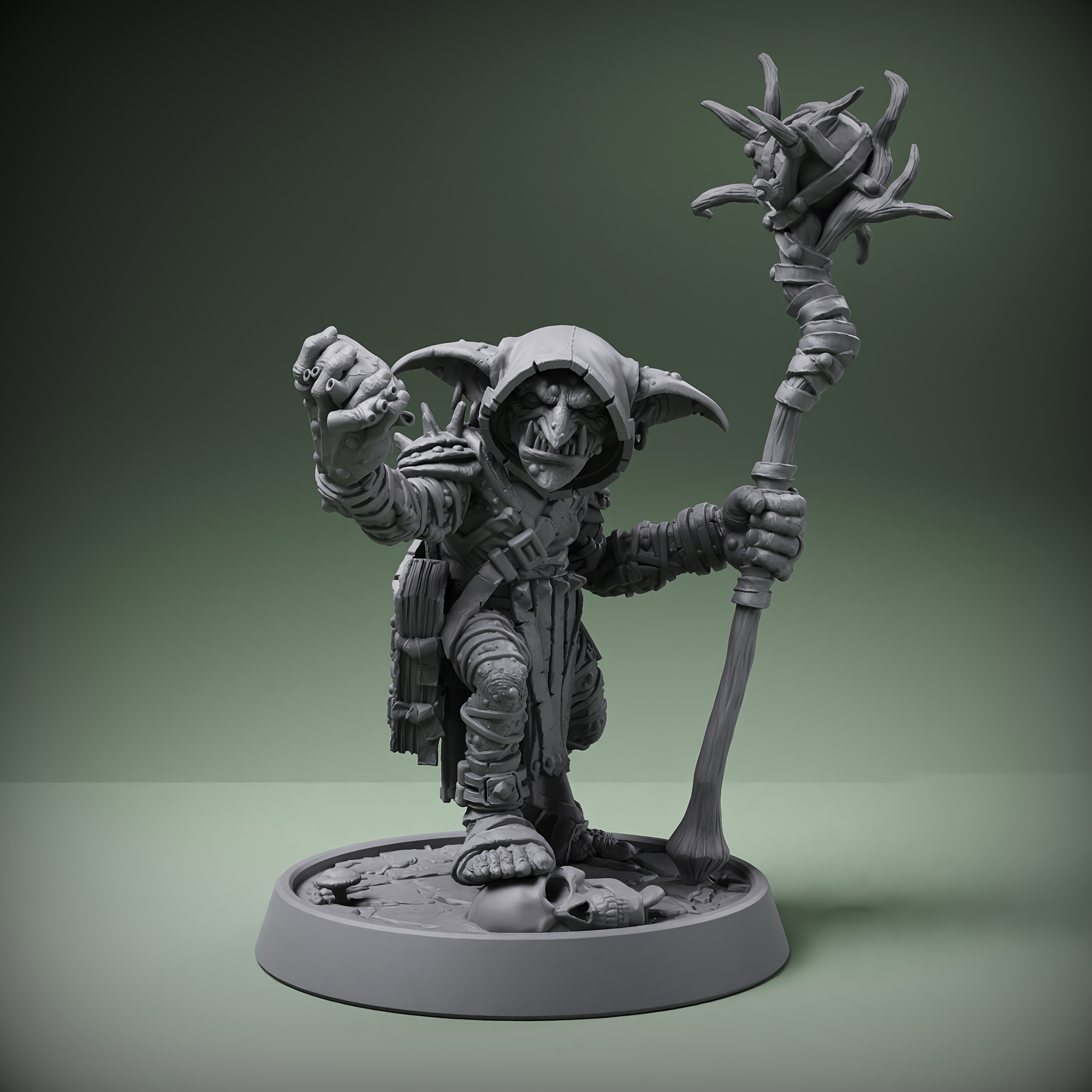 E-shop Goblin Priester - Fantasy Kreatur Miniatur Kreatives Modell, Halloween Kostüm Goblin - Halloween Geschenk, Dnd Running Group Schachfiguren,
