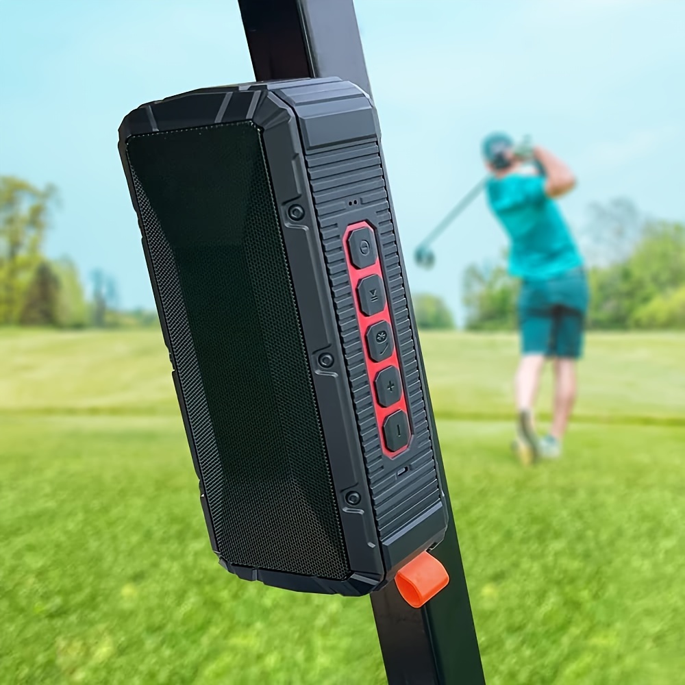 TEMU 1 Portable Magnetic Golf Speaker | Wireless, Iron, Black, Mono Audio Output, Button Control, Usb Port, Non-water Resistant, Dprofy
