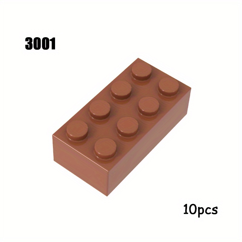 10pcs 2x4 Base Brick Set 3001 for MOC Building Blocks