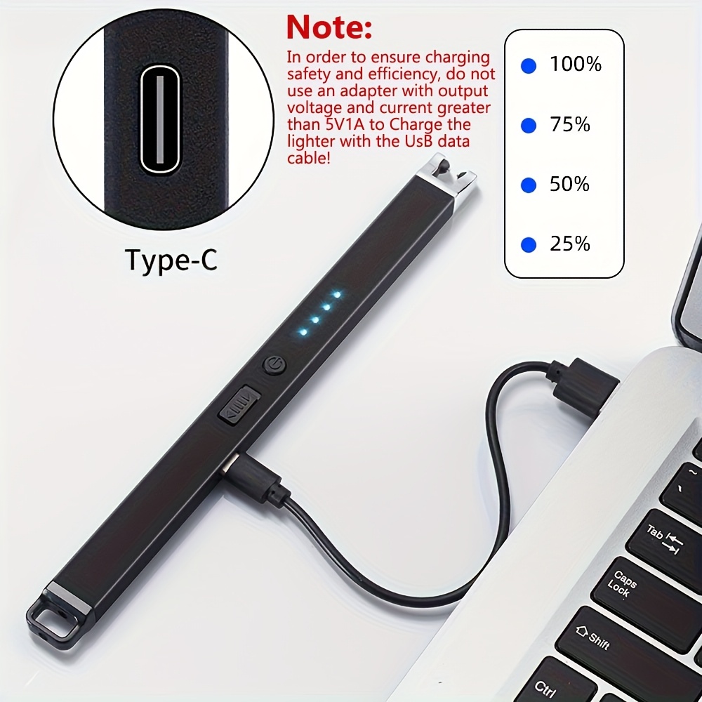 1pc usb rechargeable lighter charging arc