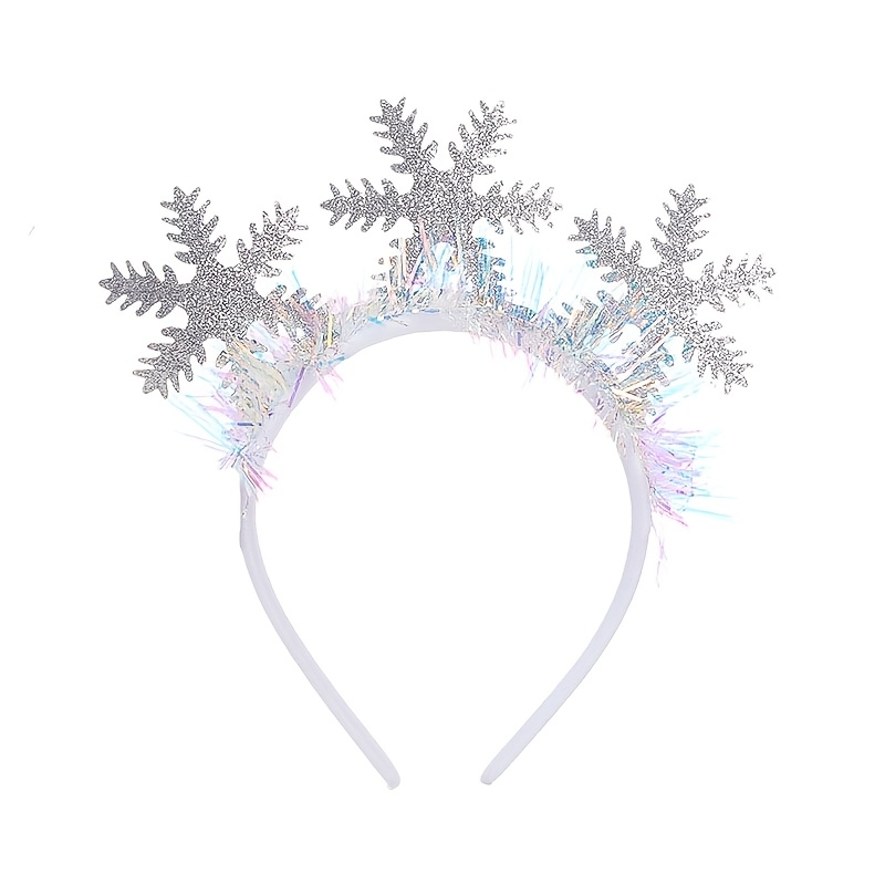 

Sparkling Headband - Christmas, Weddings & Birthdays | No Batteries Required, Plastic Tinsel, Hair Accessory,