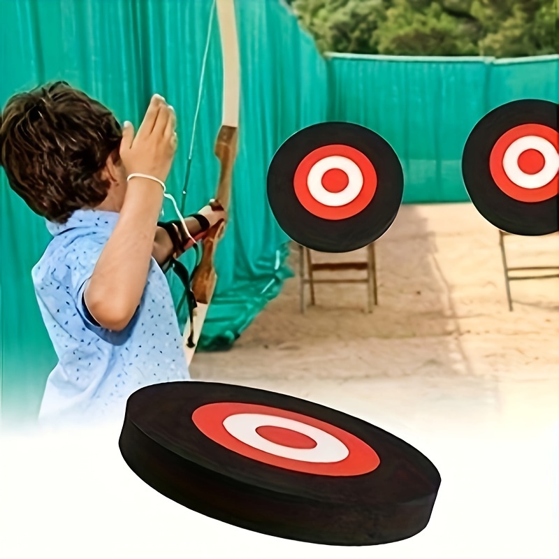 

Portable , 1pc Set With 2 Adhesive Backings, Pu Material, Round Shape For Target Shooting Practice