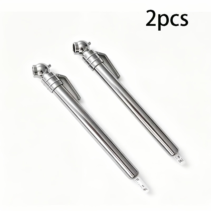 TEMU 2pcs Portable Tire Pressure Gauge Pen, Accurate Tire Pressure Measurement, Air Pressure Tester For Bikes & Vehicles, Bicycle Tire Pressure Meter