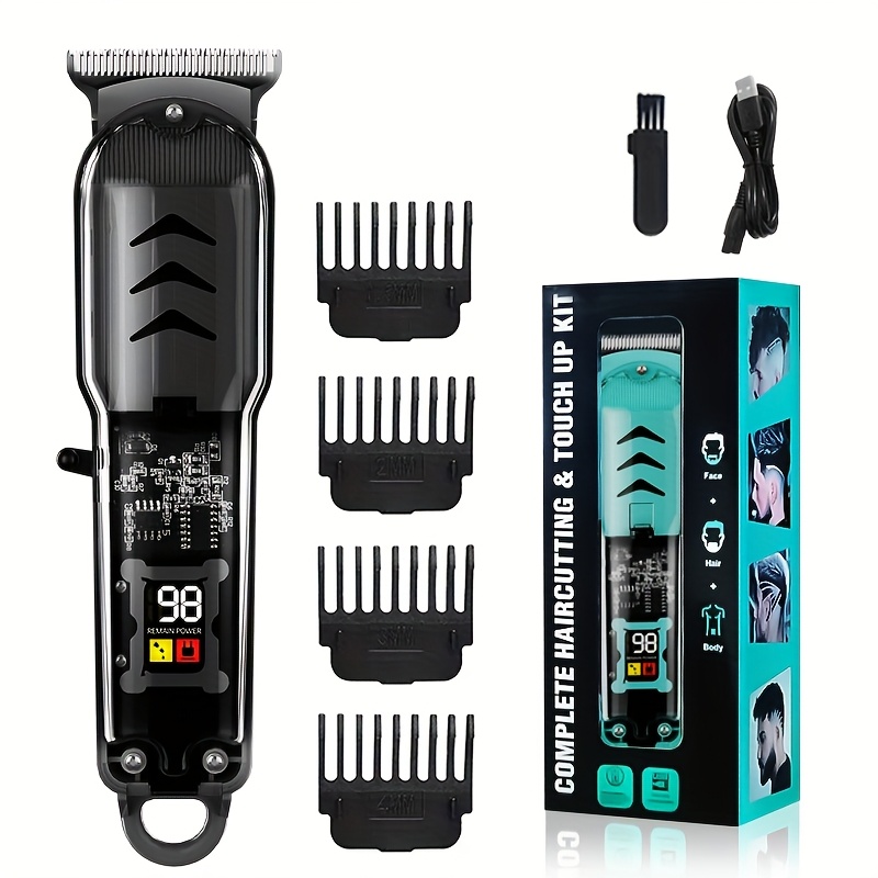 Men'S Professional Hair Clippers, a Set of Professional Hair Scissors And Trimmers, Cordless Hair Clippers for Men, Suitable for Barbering Kits.
