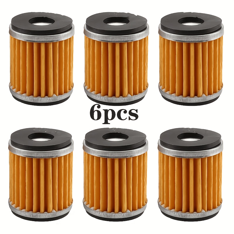 TEMU 6pcs Compatible For Filters Suitable For Yfz450/yfz450r////x-max300/gp150/ttr250, Multi-model Round Filter For Yzf R15, Ttr250 Dirt, Atv &