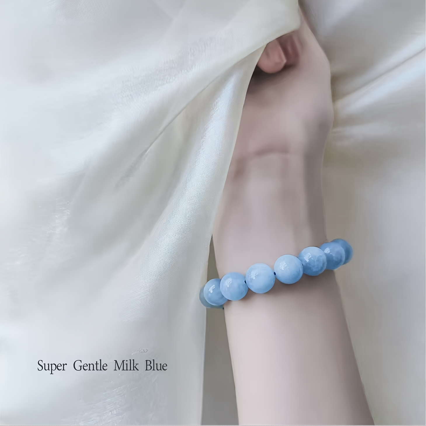 Stylish Natural Aquamarine Bracelet, Versatile Accessory
