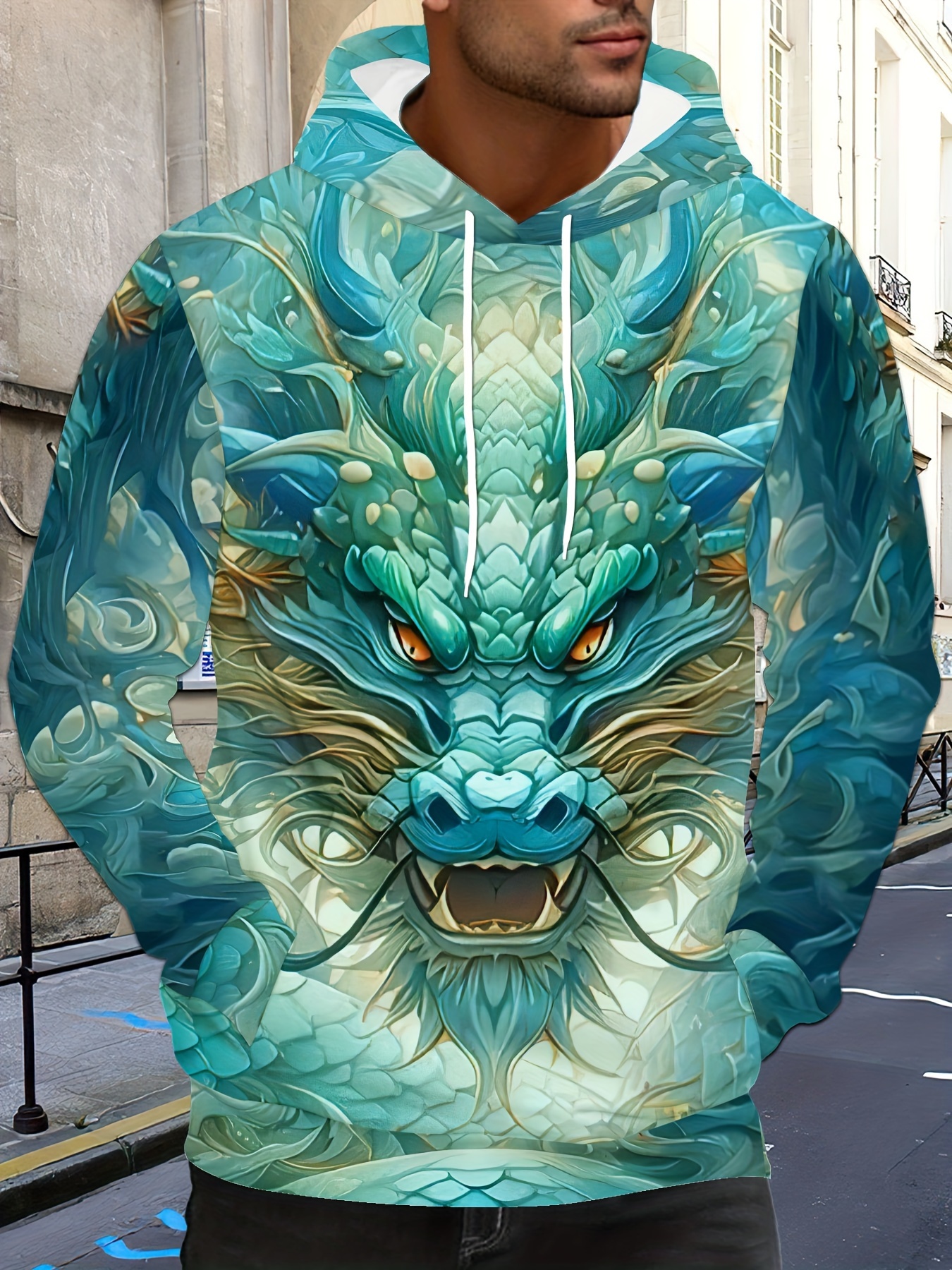 dragon hoodie sold on Temu New Zealand