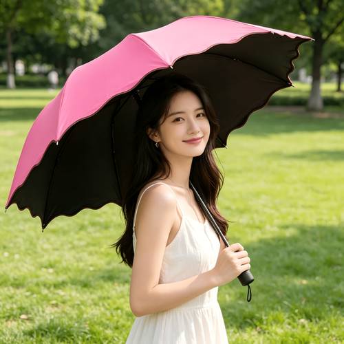 latest hot umbrella sunshade and sunscreen umbrella surface when wet fashionable umbrella photography and check in outdoor essential thickened and durable ideal holiday gift
