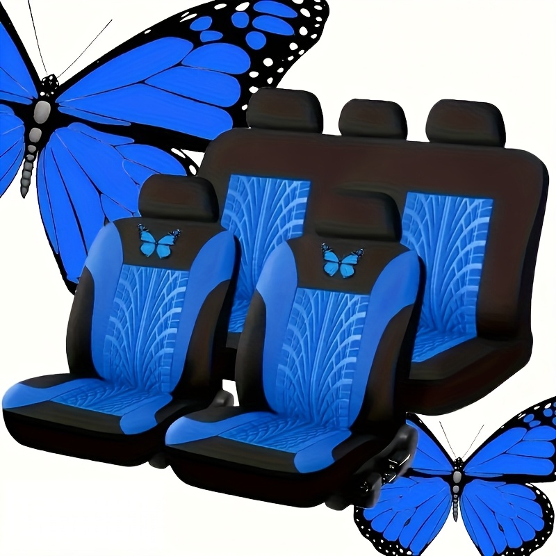 

Complete Set Of Pattern Car Seat Covers, Suitable For Front And Rear Split Seats, , Stain-resistant, , , Polyester Fabric With Sponge Padding, Universal For All , And Washable Car Seat Covers.