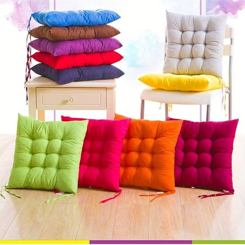 4pcs set of soft and breathable modern solid color seat cushions 15 75 inch multi purpose breathable and comfortable suitable for cars offices dining chairs homes stress relief and