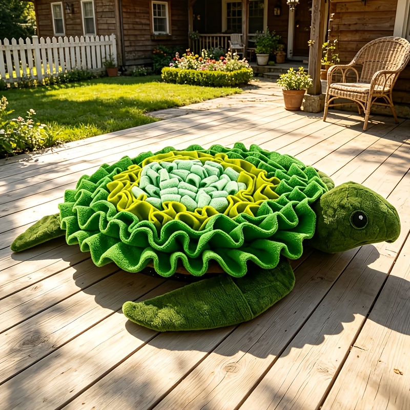 TEMU Turtle-shaped Pet Slow Feeder Mat, 3d Petal Structure Design, Eating Speed And Promotes , Durable And Easy To Clean, Options, Suitable For Cats,