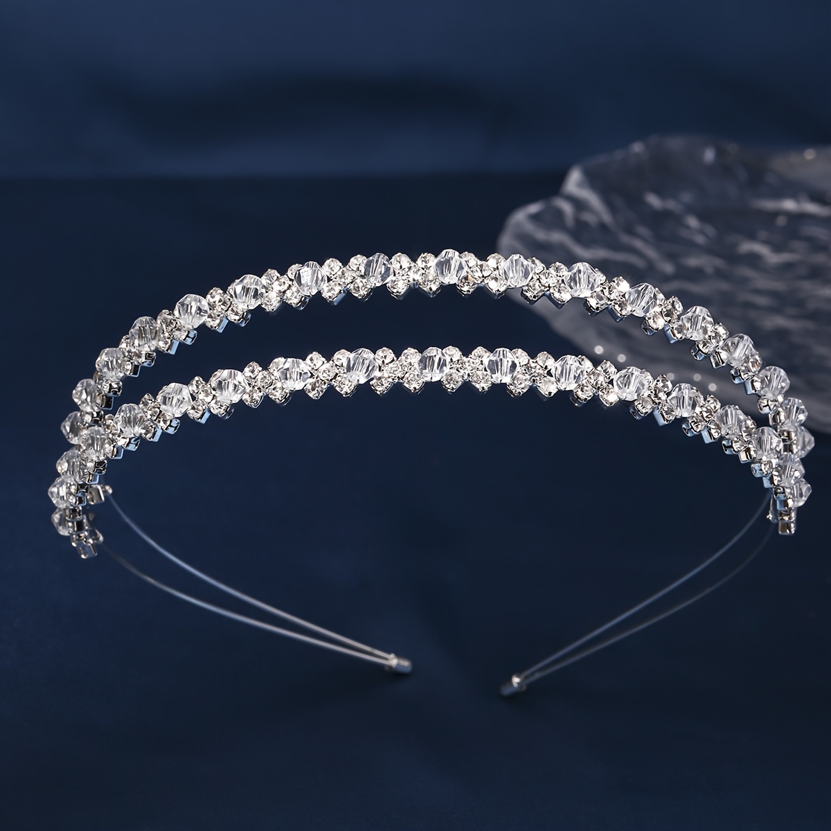 

Miallo Elegant Double-layer Bridal Headband - Handcrafted For Weddings &