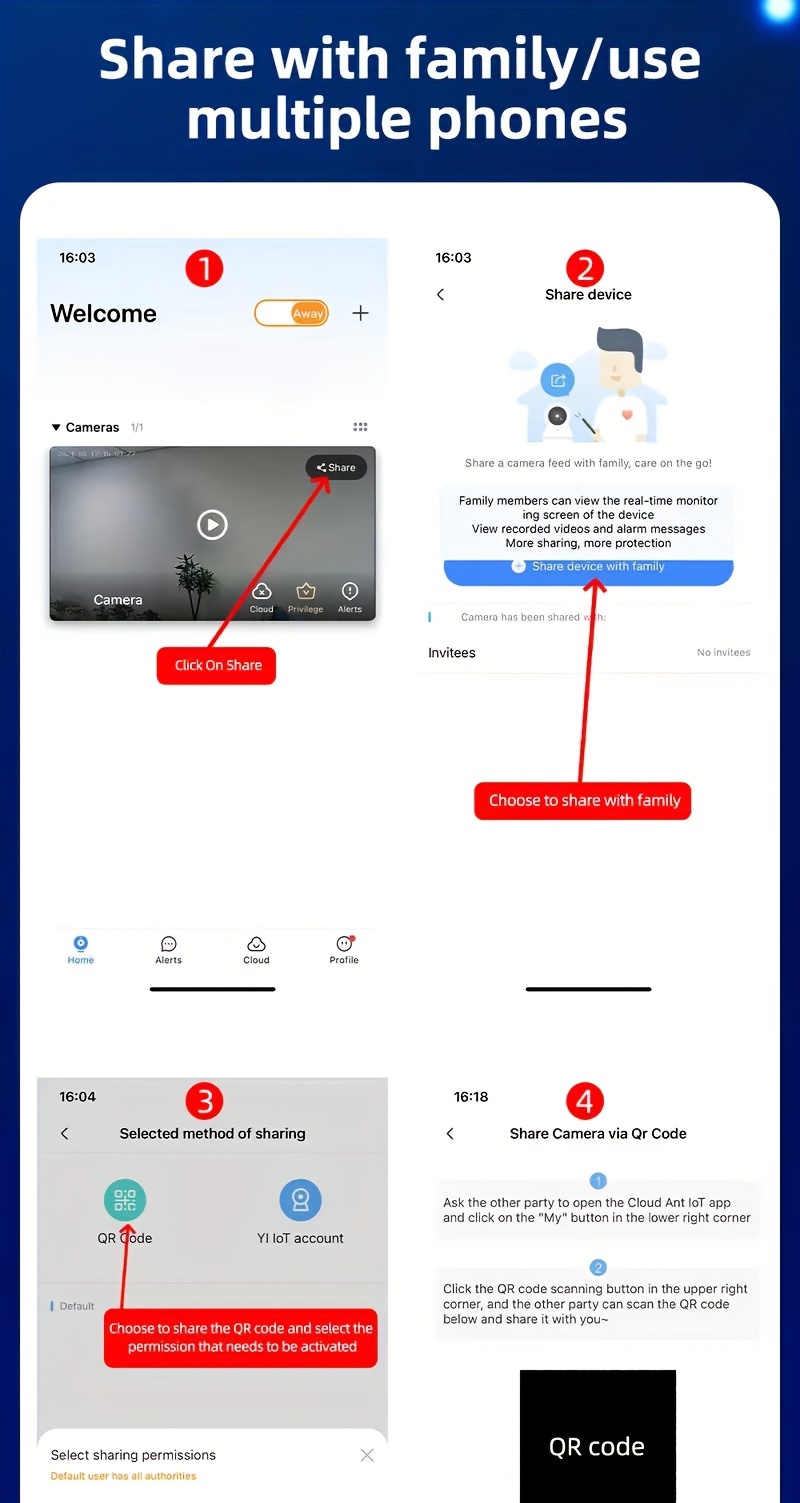camera de securitate pentru exterior cu rezolutie hd 1080p de 2mp, cu audio bidirectional, vedere panoramică de 360°, detectare de   si audio bidirectional - autoadeziva, alimentata   usb pentru monitorizarea  ,   persoanelor in varsta si a bebelusilor, camere de securitate pentru casa, dispozitiv de ajutor pentru persoanele in varsta, design compact, inregistrare de   rezolutie detalii 7