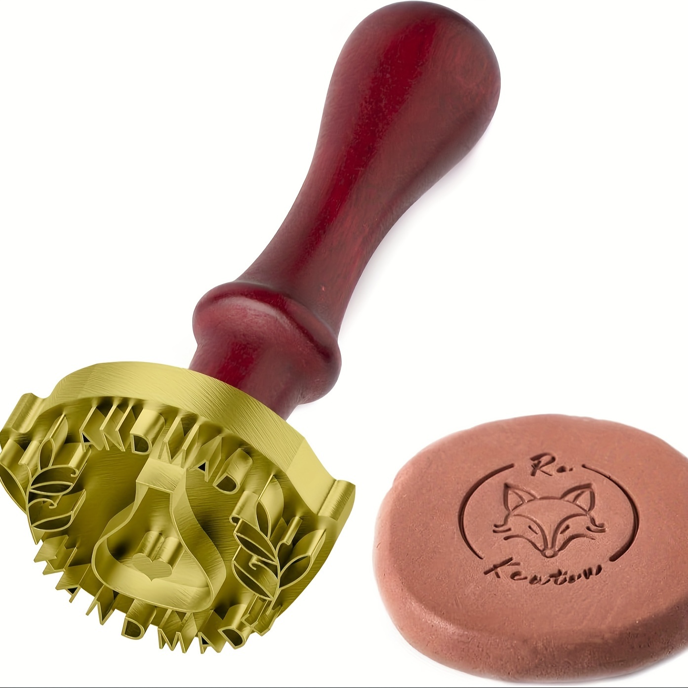 

Customizable Clay Stamp With For Pottery, Polymer Clay Embossing Tool, Handcrafted Pottery Gift, Major Material: Copper