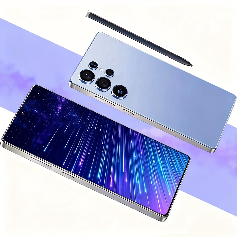 TEMU 2025 Latest S25 Ultra 6.8-inch Unlocked Android Large Screen Phone, Dual Camera Combination With 48mp+108mp Camera, Equipped With Stylus,