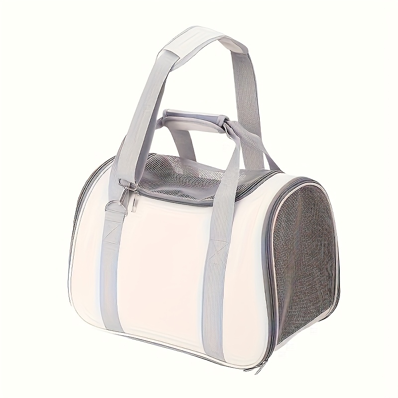 Image of 1pc, Soft-sided Small Pet Dog Carrier, Cat Travel Bag, For Pets Under 15 Lbs, Rollable Cover, Suitable For Cats, Handbag Pet Backpack, Portable For Small Pets