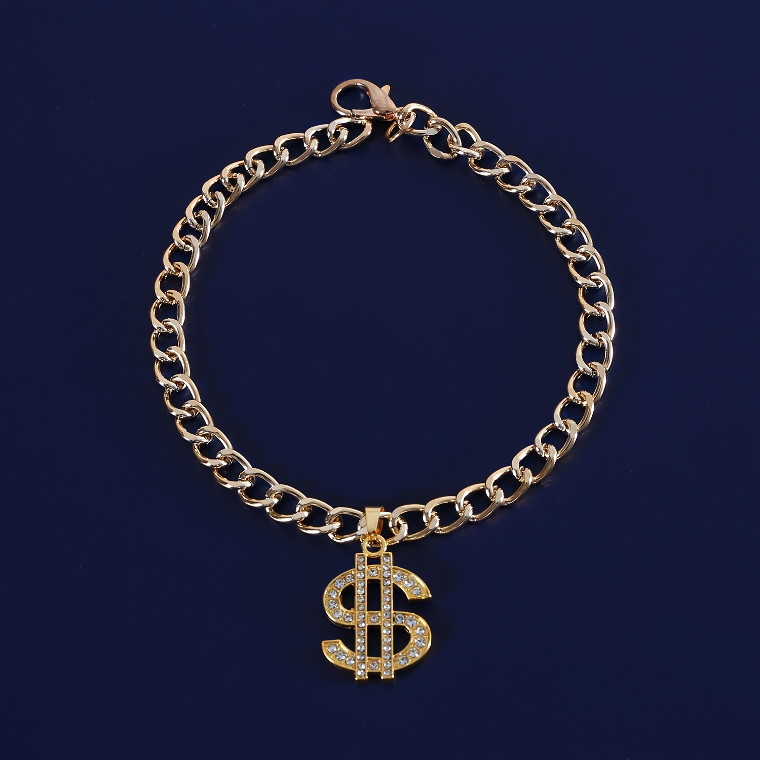 TEMU Pet Collar, Metal Dollar Pendant Necklace, Uncharged, Without Battery, Pet Accessories