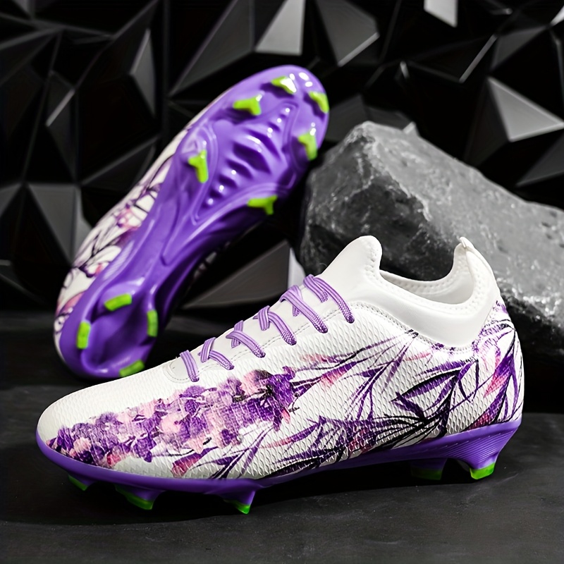 *'s Wo*'s Football Cleats -like TPU Shoe with AG Studs Lace-Up  Training Match Soccer Shoes Lightweight, Durable Grip