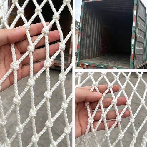 6mm thick rope truck container safety net vehicle cargo anti drop securing net container nylon protective net