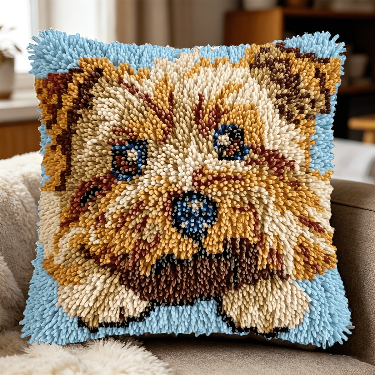 Cute Puppy Theme Latch Hook Kit for Beginners
