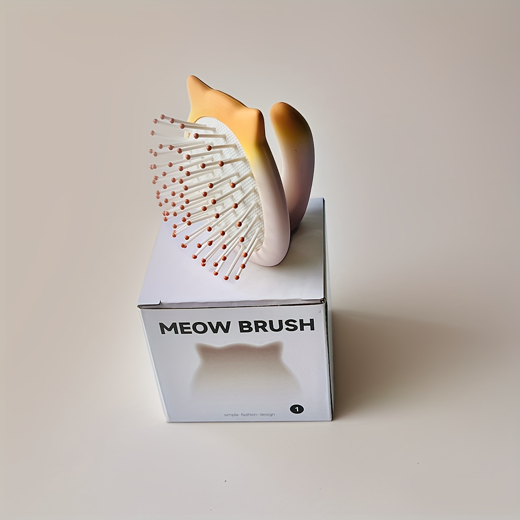 TEMU Cute Hair Comb, 2026 Upgraded 3d Comb, Cushion Detangling Comb With Massage & , Anti-breakage, Design For Thick Hair, Perfect Gift & Bedroom