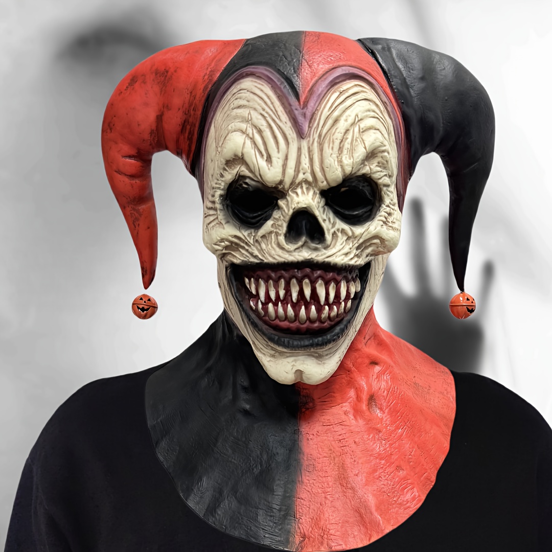 Horror Bell Clown Latex Head Mask for Halloween