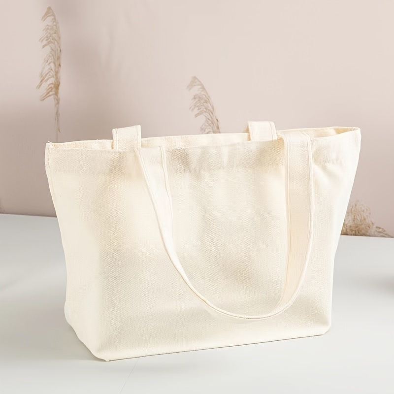 3/6/12pcs Reusable Handbags With Sturdy Bottom - 45x35x15cm Large Capacity Portable For Christmas Halloween Diy Gift Wrapping, Grocery Shopping & Beach Trips, Fabric