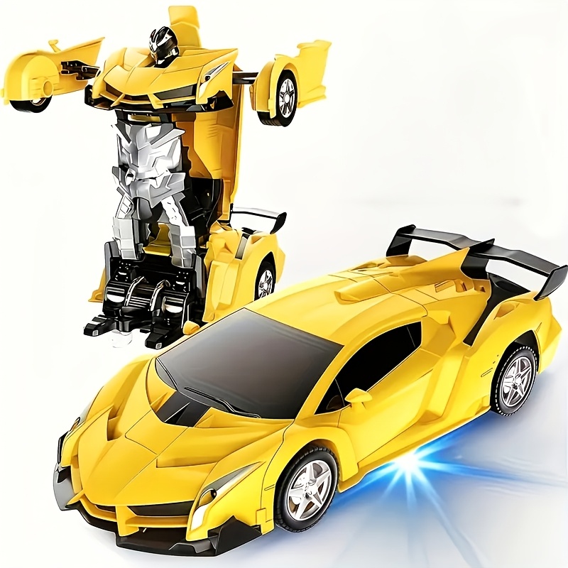 TEMU 1/18 Scale Transforming Car Robot, Boy Car Toy, Transformation, Suitable For Children Over 3 Years Old, Educational Toy, Suitable For Children's