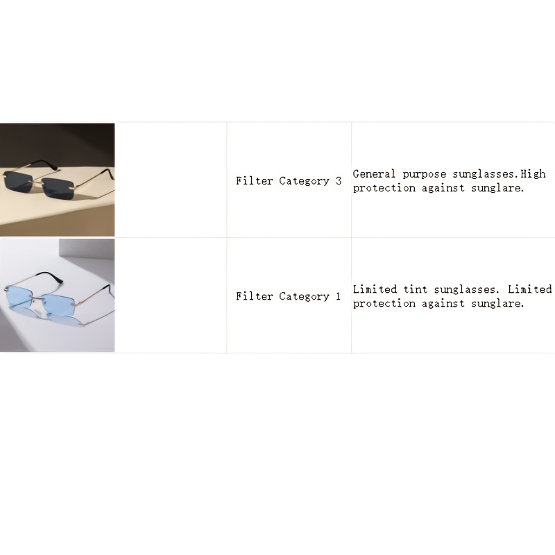 Frameless Rectangles for Women and Men - Glasses Fashionable Glasses