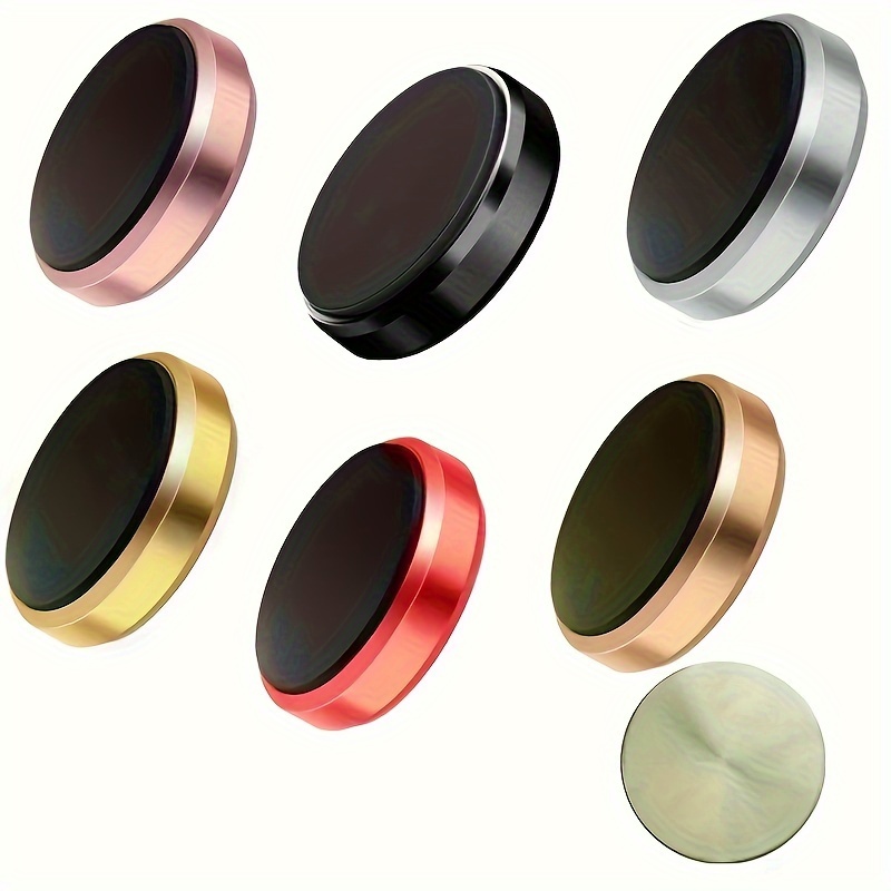 

4-pack Universal Magnetic Mounts For Mobile Devices, Aluminum Alloy Sticky Pads For Dashboard Positioning And Navigation