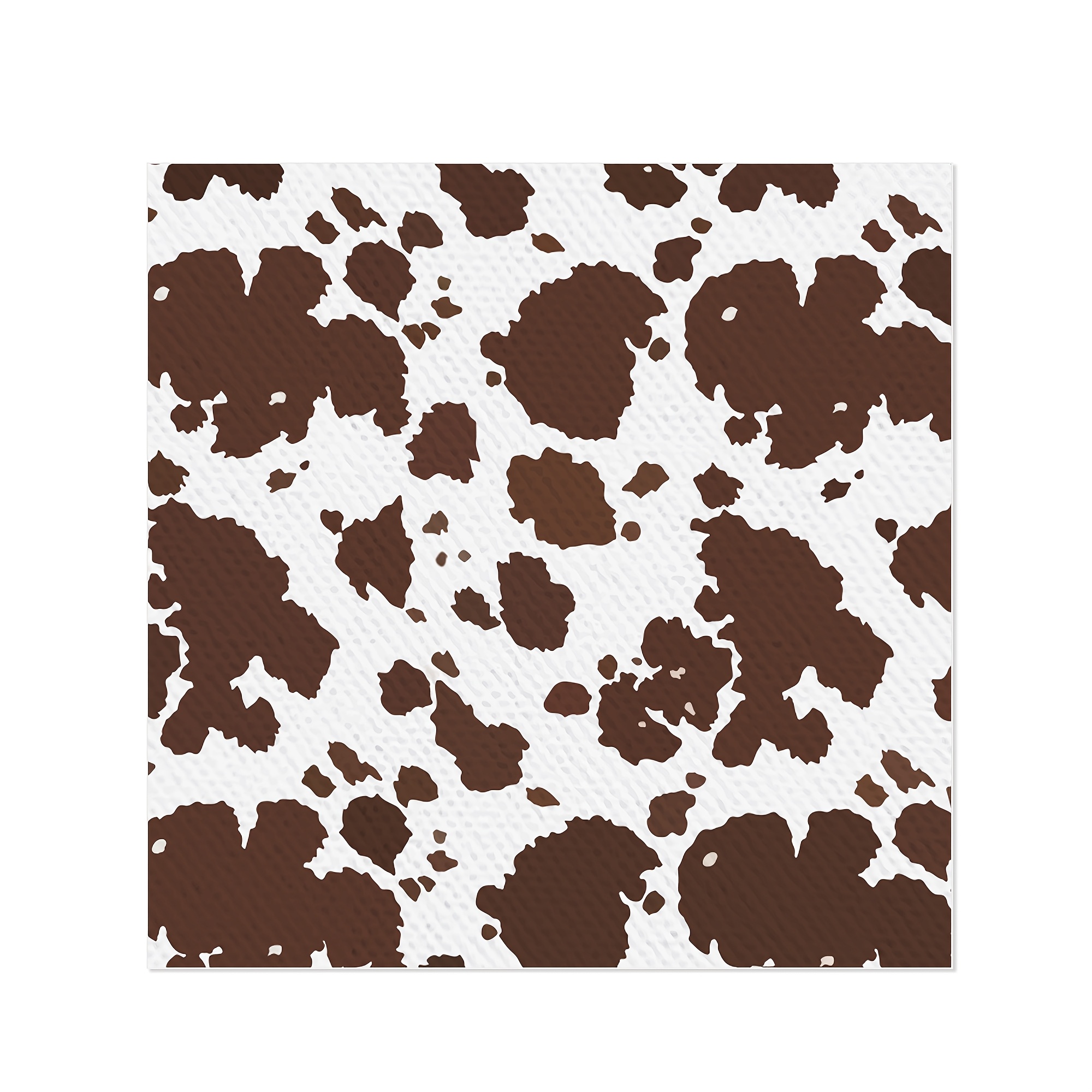 TEMU Lot de 20 serviettes à imprimé vache Highland, adaptées aux fêtes à thème ferme, western et , de vache écossaise marron, serviettes de table