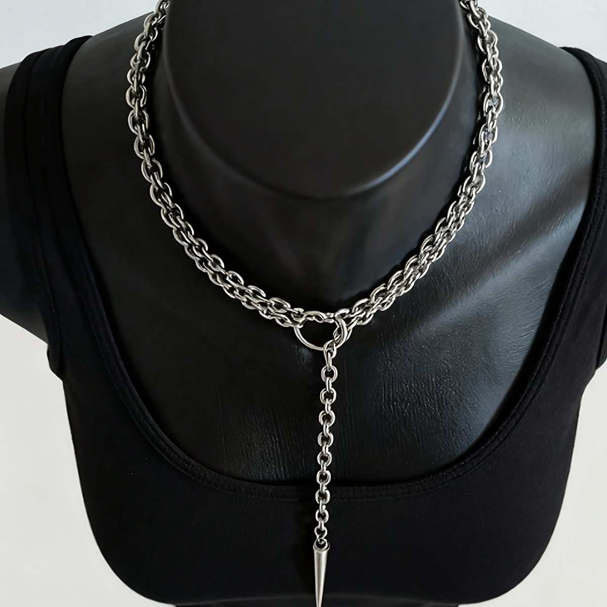 GILLNA Bat Choker Necklace, Gothic Punk Y2K Jewelry