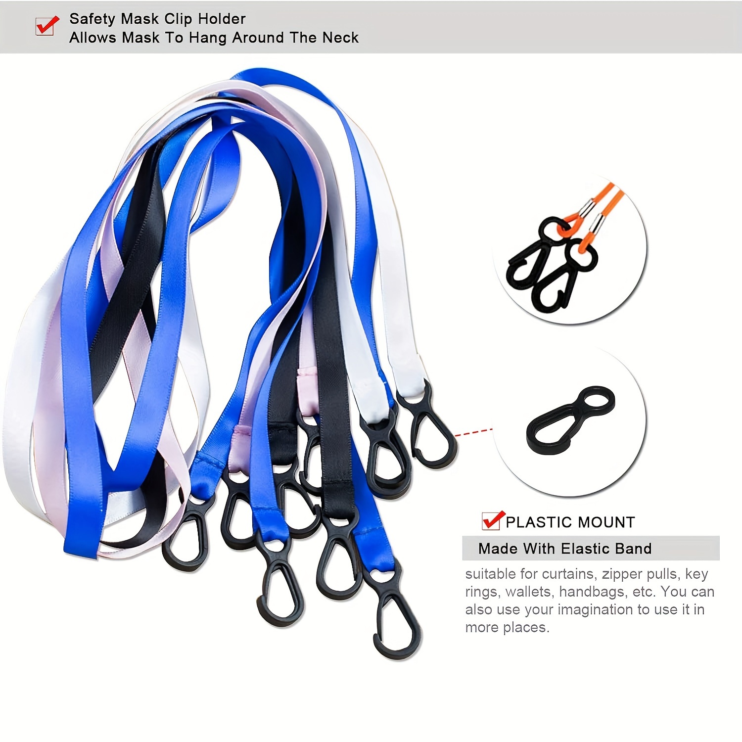 Buy LEFV Lanyard Snap Clip Hooks, 2 Inch Metal Spring Lanyard